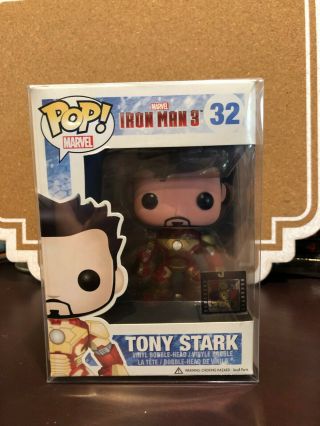 Funko Pop Tony Stark 32 Exclusive 2013 Toy Con Iron Man 3 Extremely Rare
