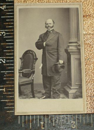 Rare Cdv Civil War General Ambrose Burnside By Mathew Brady Crisp