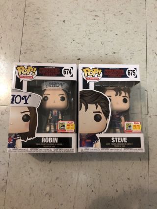 Sdcc 2018 Funko Fundays Steven And Robin Pop Stranger Things Scoops Ahoy