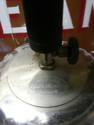 Coleman Lantern Co air - o - lite model A type gas lamp with rare smoke bell USA 5