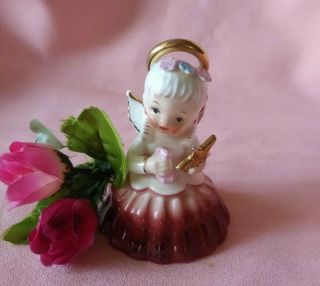 Vintage Napco Monday Day Of The Week Angel Figurine Bell S1291 A