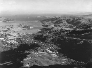 Marin County Aerial Photo - 11 " X 14 " Film Negative 1931 - Moulin Studio