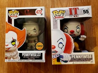 Funko Pop Pennywise Chase Sepia With Boat And Pennywise Funko Pop