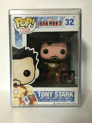 Funko Pop Tony Stark 32 2013 Sdcc Exclusive - Iron Man 3 W/ Stack