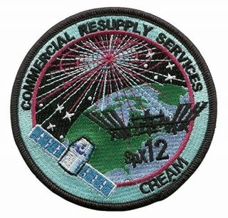 Spacex Crs - 12 Spx - 12 Patch Iss Cargo Resupply Mission