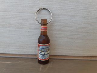 Budweiser Bottle Opener Old Plastic Vintage Keychain Vintage Bottle Rare