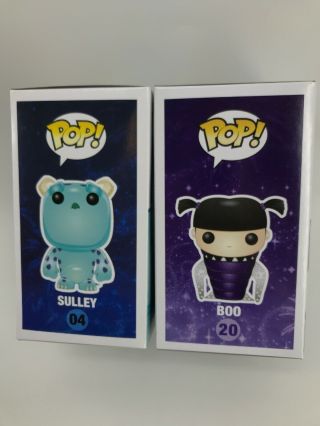 Funko Pop Disney Monsters INC: Sulley 04 & Boo 20 Disney Store Vaulted 6