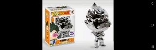 Funko Pop Dragon Ball Z Vegeta Chrome Exclusive Limited Edition Confirmed