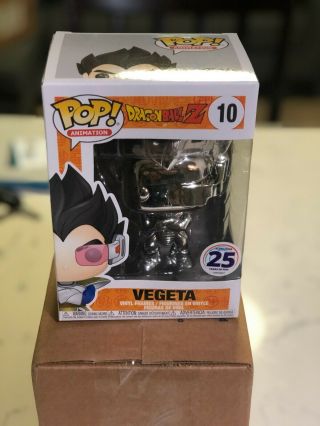 Funko Pop Dragon Ball Z Vegeta Chrome Exclusive Limited Edition Confirmed 3