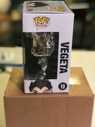 Funko Pop Dragon Ball Z Vegeta Chrome Exclusive Limited Edition Confirmed 8
