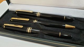 Montblanc Set Of 3 Fountain Pen,  Rollerball Pen,  Ballpoint Pen