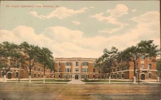 Touro Infirmary Orleans Hospital Postcard Posted 1911 To Albion Ia Near