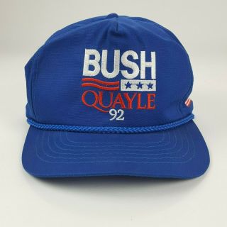 Vintage George Bush Dan Quayle 1992 Presidential Election Adjustable Hat Cap 2