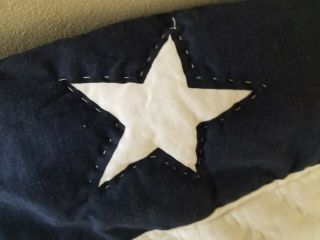 Patriotic Quilt Cloth Embodied USA Stars Stripes Americana Folk Art 90 