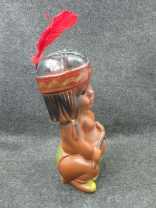 Vintage Chalkware Indian Carnival Prize Bank Duquesne Statuary Pittsburgh PA 4