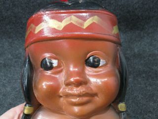 Vintage Chalkware Indian Carnival Prize Bank Duquesne Statuary Pittsburgh PA 5