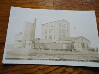 Vintage Real Photo Postcard Blackwell Oklahoma Flour Mill
