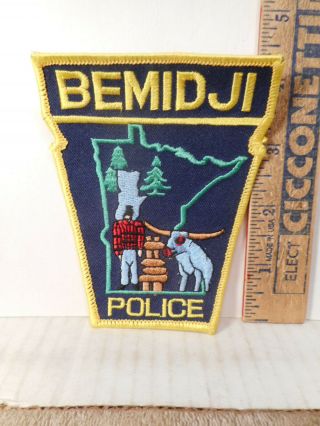 Bemidji Minnesota Police Shoulder Patch 719tb.