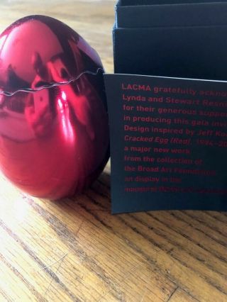 Jeff Koons Lacma Opening Cracked Egg Limited Edition