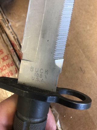 BUCK 188 U.  S.  A.  M9 BAYONET KNIFE PHROBIS III 3