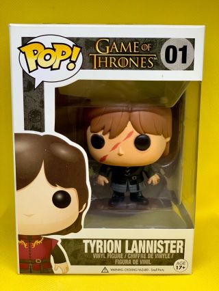 Tyrion Lannister Funko Pop Game Of Thrones Black Armor Scar