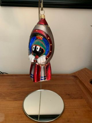 Marvin The Martian Christopher Radko Collectible Ornament And Stand
