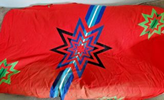 PENDLETON BEAVER STATE Wool Red & Green Blanket 66 X 80 Sioux Star Design 4