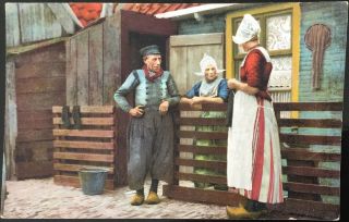 Dutch Scene - 1911 Postcard