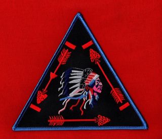 Vigil Triangle Oa Jacket Back Patch Order Of The Arrow Boy Scout Black Twill