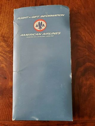Vintage 1965 American Airlines Flight & Gift Info Booklet York Worlds Fair