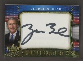 2016 Decision Gold Foil George W.  Bush Cut Signature Auto
