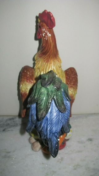 FITZ AND FLOYD CLASSICS CERAMIC ROOSTER 1 COQ DU VILLAGE MSRP $190 BOX 2
