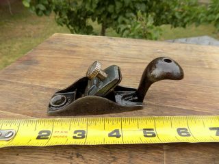 Vintage Small Squirrel Tail Block Plane Cast Iron Woodworking Tool