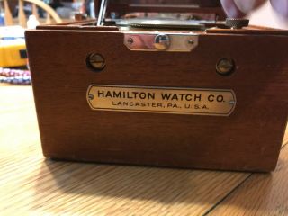 Ships Hamilton Co.  Model 22 Marine Chronometer 2