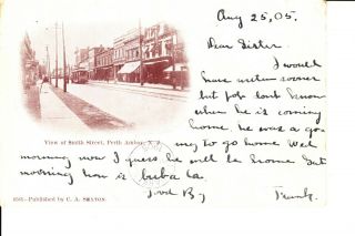 Perth Amboy,  Nj Smith Street 1905
