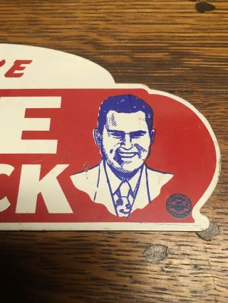 Eisenhower License Plate Attachment “I like Ike and Dick” 1950s 5