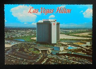 1970s Birdseye View Las Vegas Hilton Las Vegas Nv Clark Co Postcard Nevada