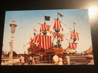 Vintage 1956 Postcard - - Disneyland - - Pirate Ship Fantasyland Chicken Of Sea D - 103