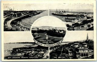 Dun Laoghaire,  Ireland Postcard Multi - View County Dublin C1910s