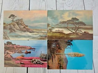 4 Vintage Postcards 1970 
