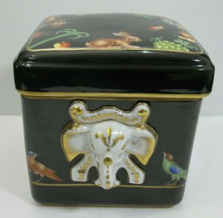 Tiffany & Co.  Le Tallec Hand Painted Black Shoulder Box Signed Private Stock