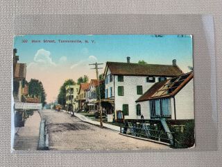 Vintage Postcard 302 Main Street Tannersville,  Catskill Mts.  Ny