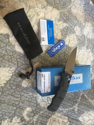 Benchmade 484 - 1 Nakamura Folding Knife S90v Blade Carbon Fiber Sweet L