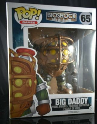 Funko Pop Games Bioshock Big Daddy 65 - Vaulted - 6 " - Bonus Lootcrate Figure