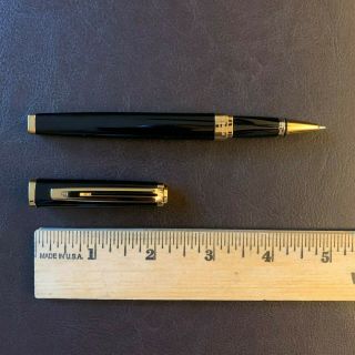 Waterman Exception Slim Black With Gold - Plated Trim Rollerball Pen S0636990