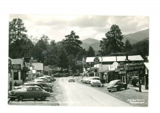 Rppc Bars And Business Section Ruidoso,  Mexico C 1940s