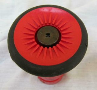 2 U.  F.  S.  1” Fire Hose Nozzle Adjustable Spray 1030 Red Polycarbonate - 5