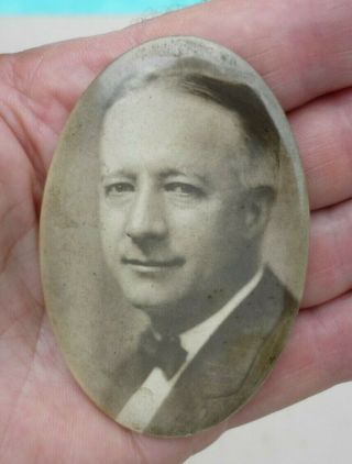Alfred E.  Smith Democrat 1928 Presidential Campaign Button Mirror NYS Governor 4