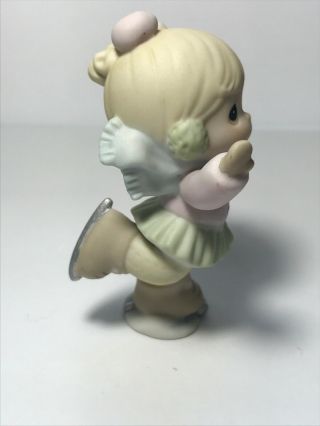 Precious Moments 1996 PMJ Pre - owned Authentic Ice Skating Girl Rare Collectible 3