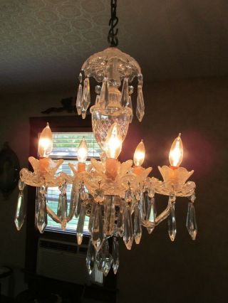 1976 Waterford Crystal Chandelier - - - 5 Arm - Price Is Firm - Last Chance
